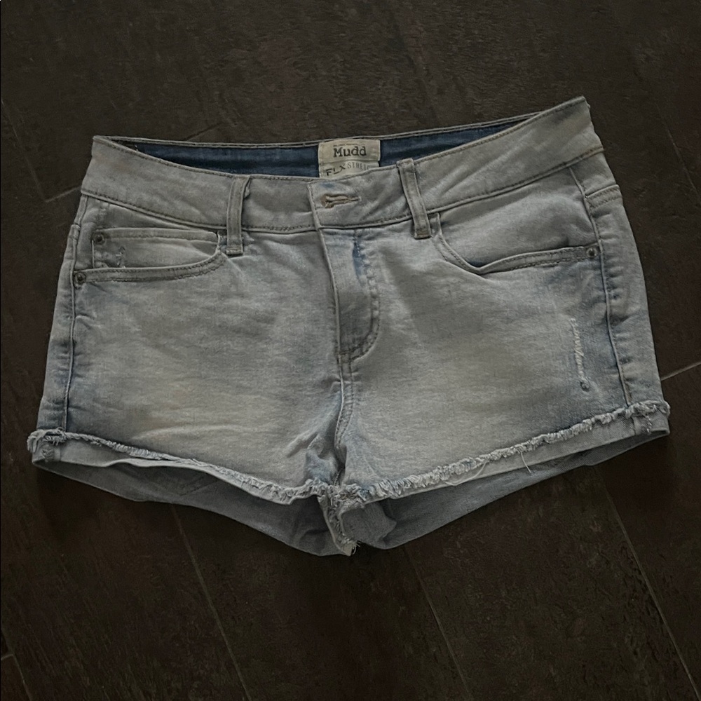 Mudd Women's Faded Blue Jean Shorts
